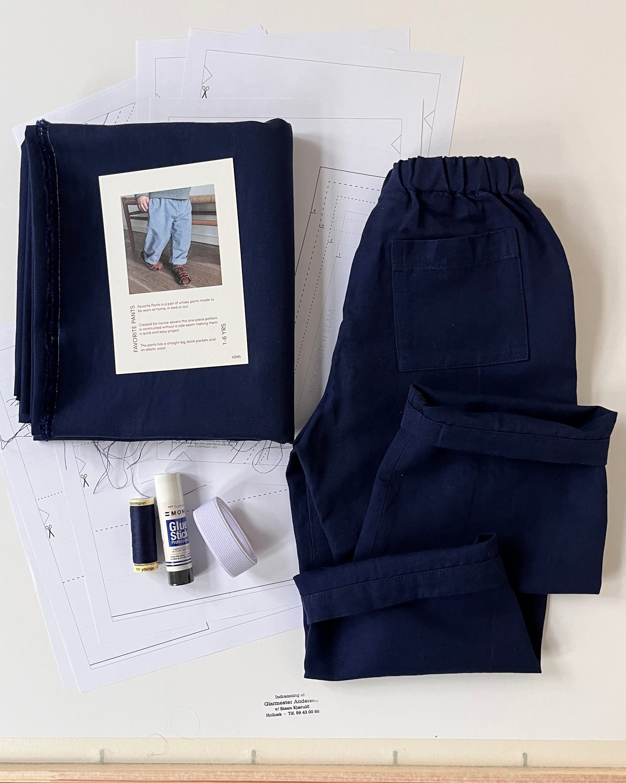 Sewing Kit: Favorite Pants Mini Cotton Linen Midnight Blue