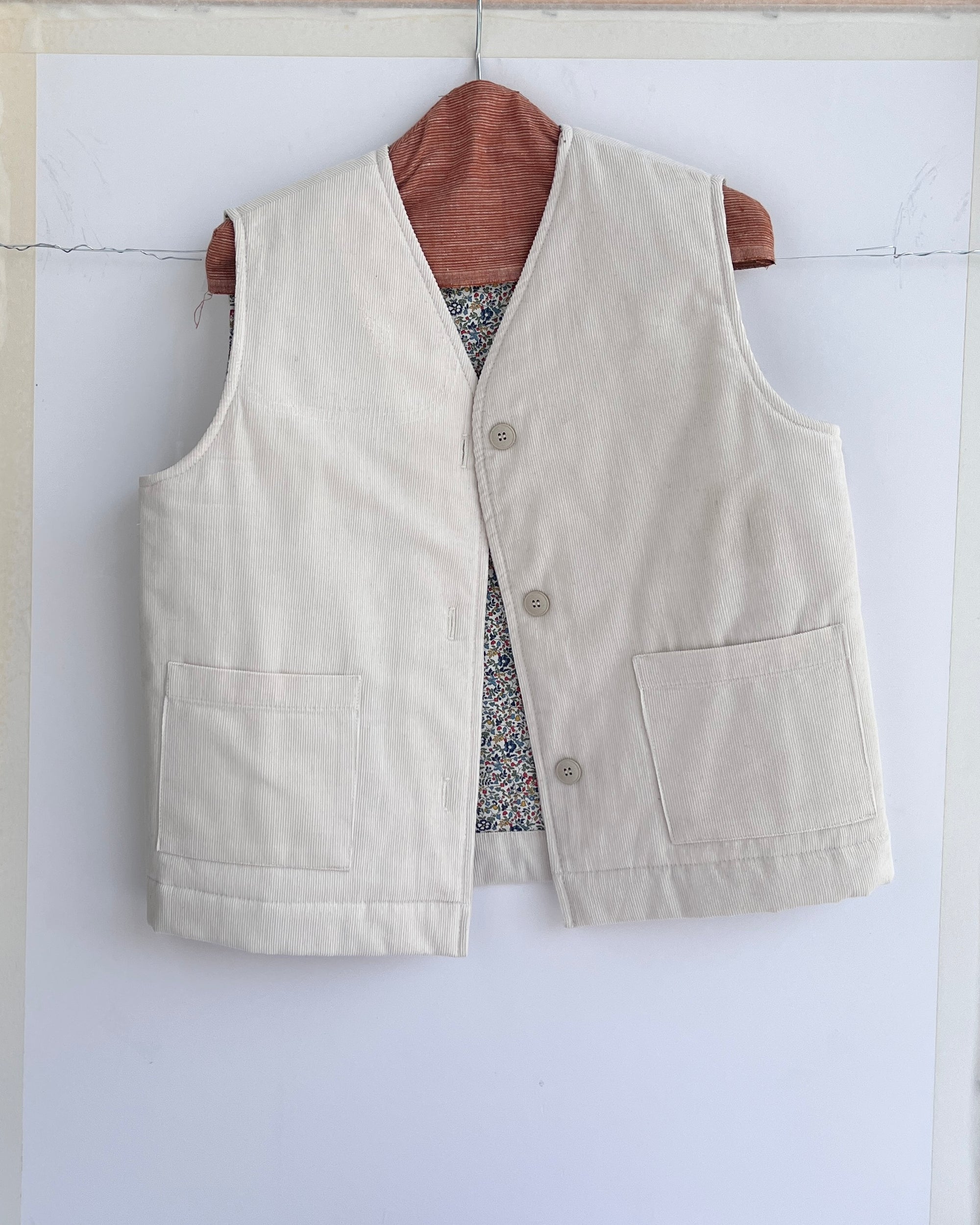 Cardigan Vest Mini (PDF sewing pattern)