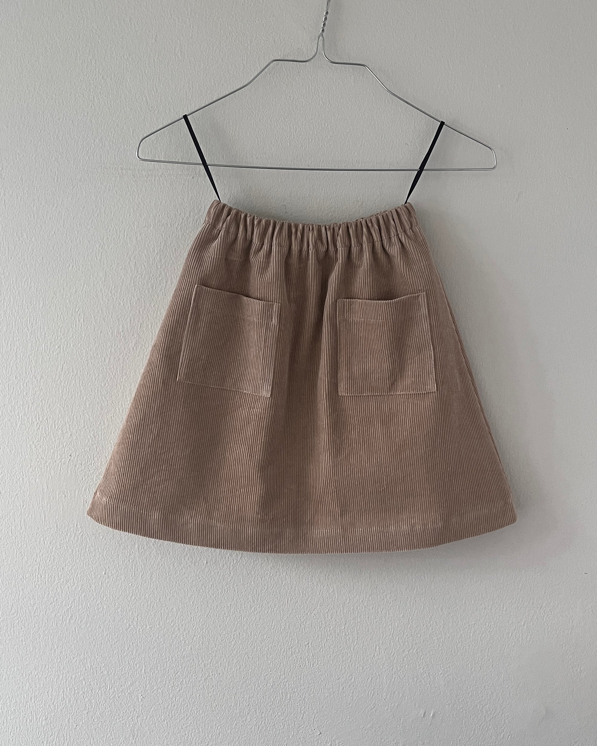 A Skirt—Cord Sand Beige—2-4 Yrs