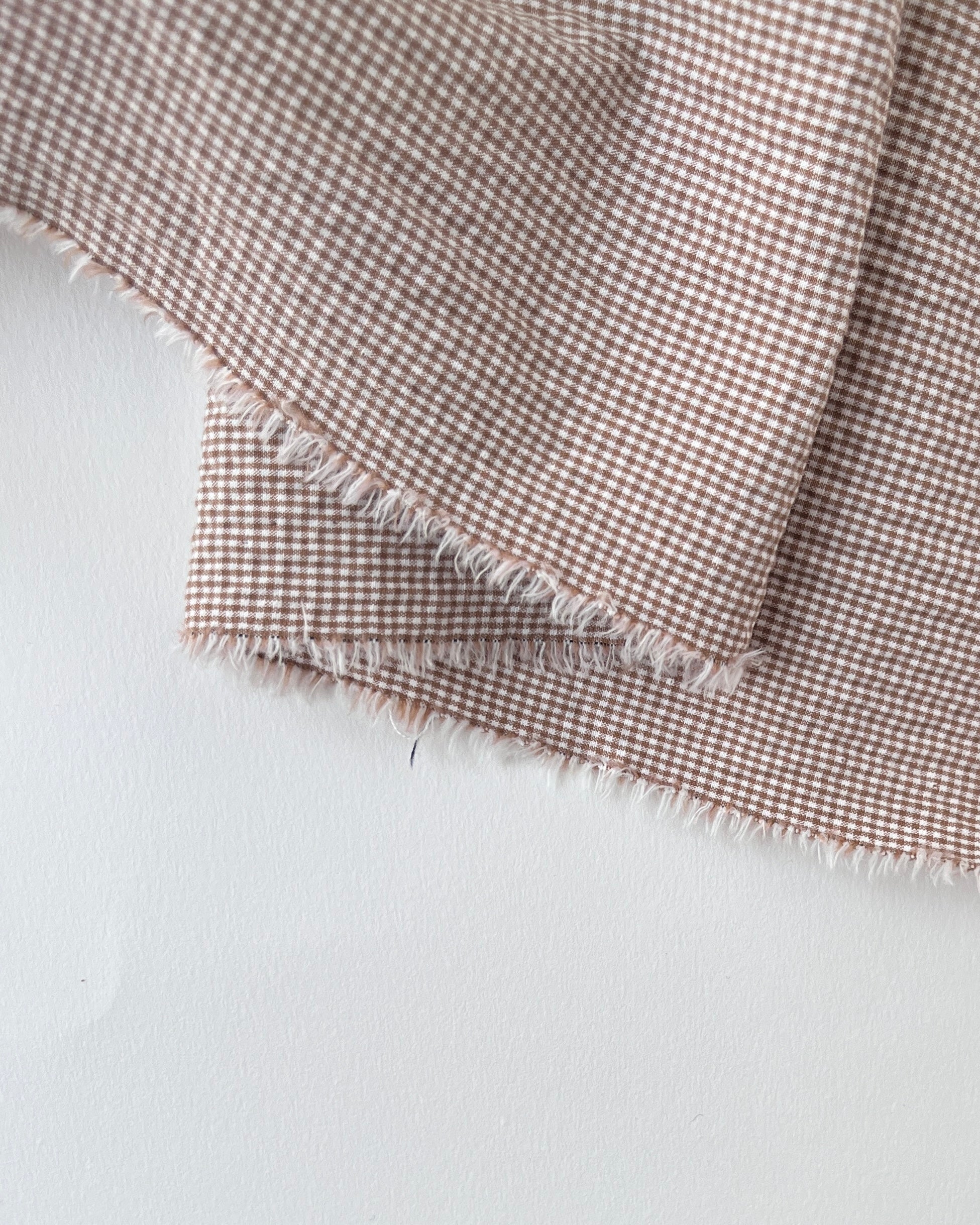 Cotton Seersucker - Okker Mini Check 0,5m