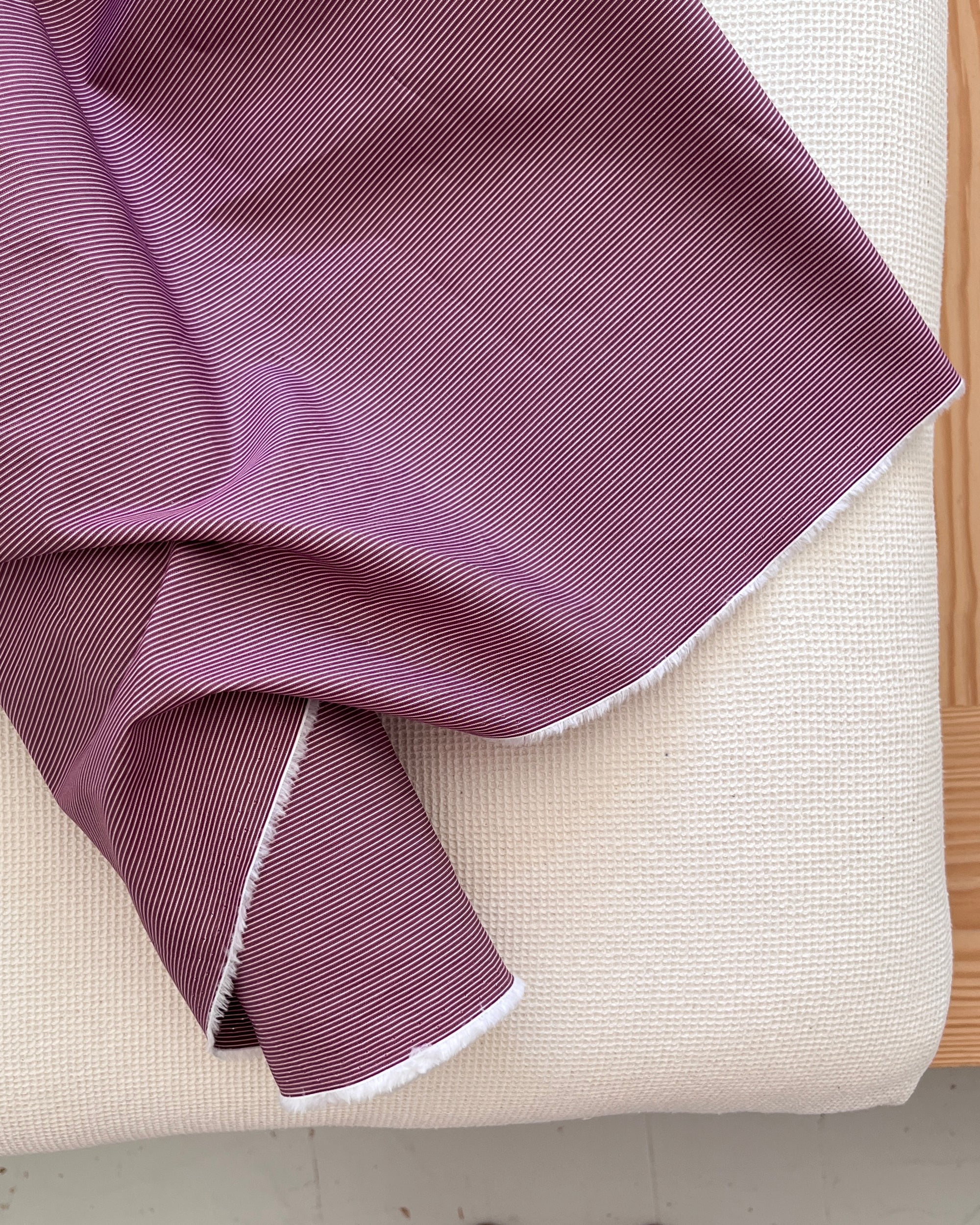 Cotton Poplin - Lilac Stripe 0,5m