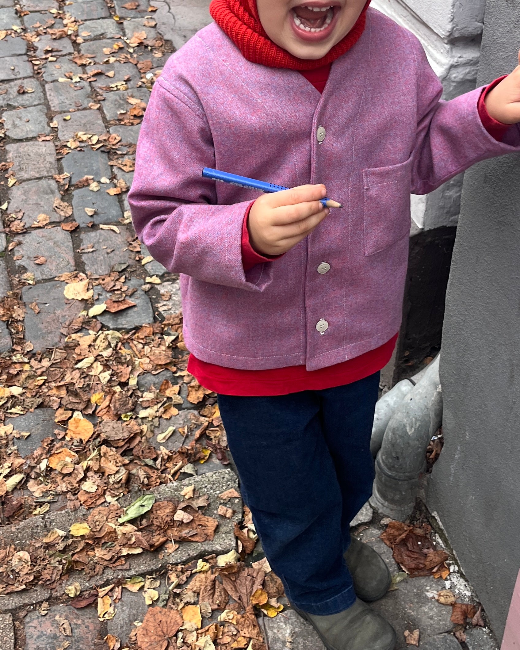 Cardigan Shirt—Petal Melange—4 Yrs