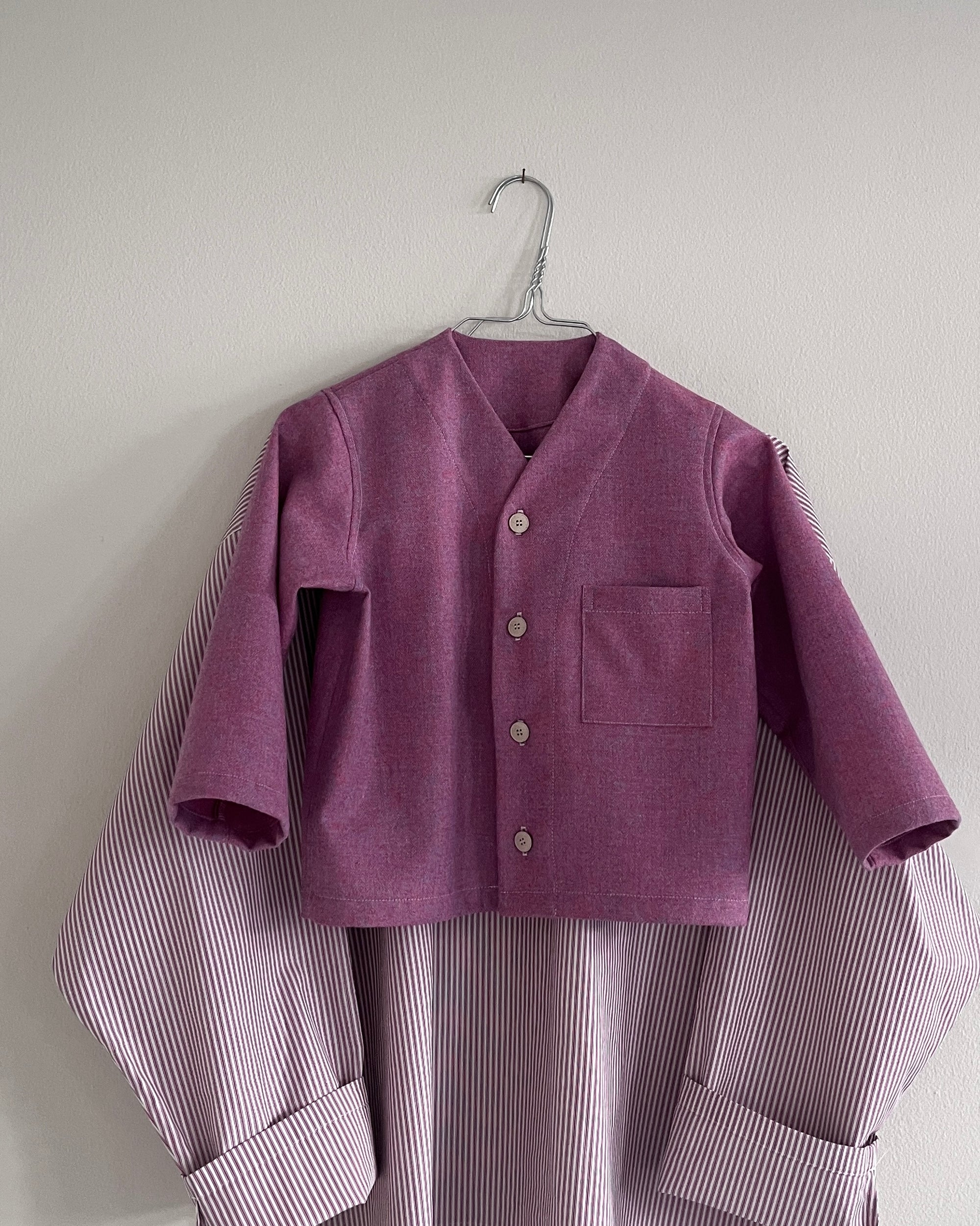 Cardigan Shirt—Petal Melange—4 Yrs