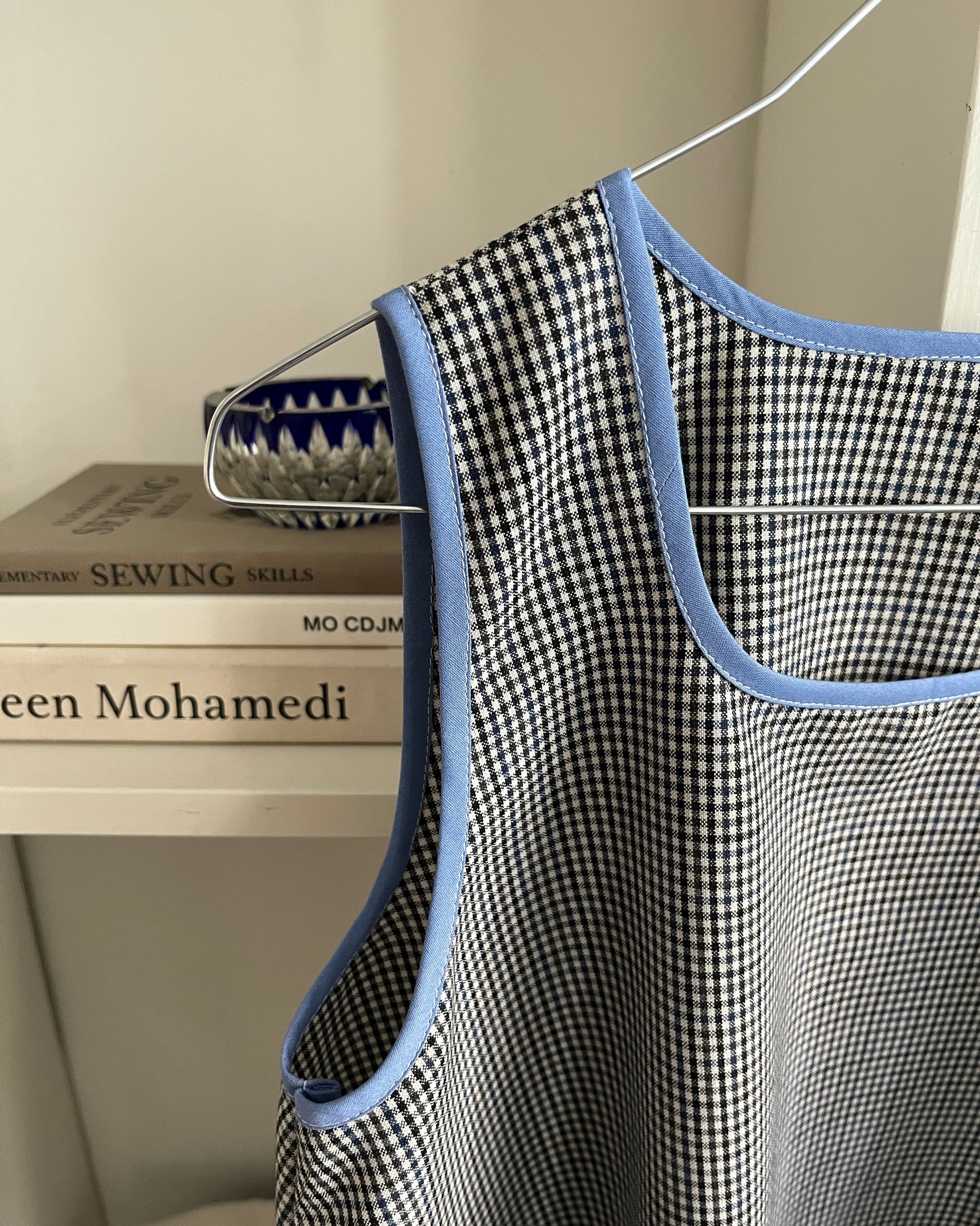 Flare Dress—Wool Blend Check