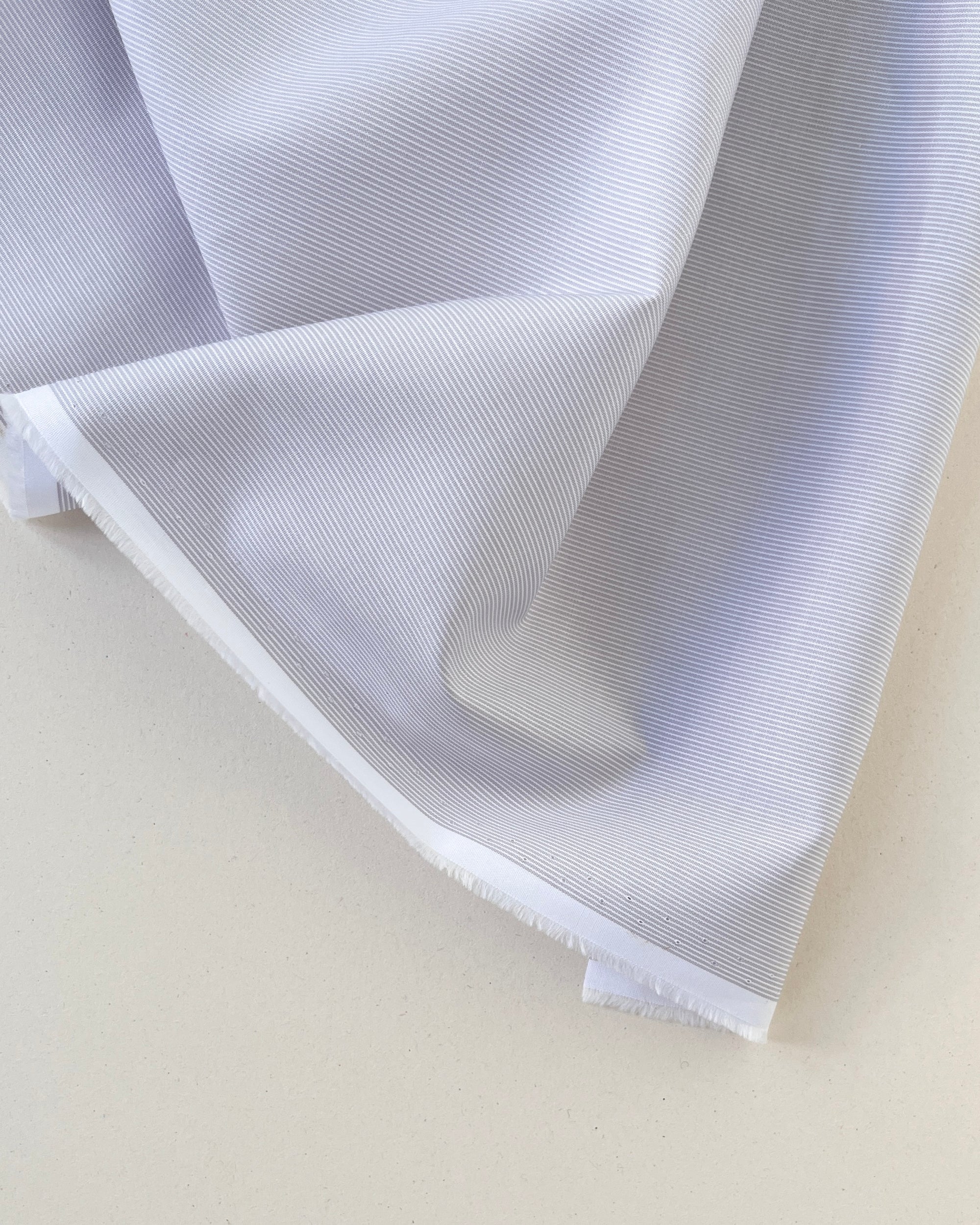 Cotton Poplin - Scandinavian Grey Stripes 0,5m
