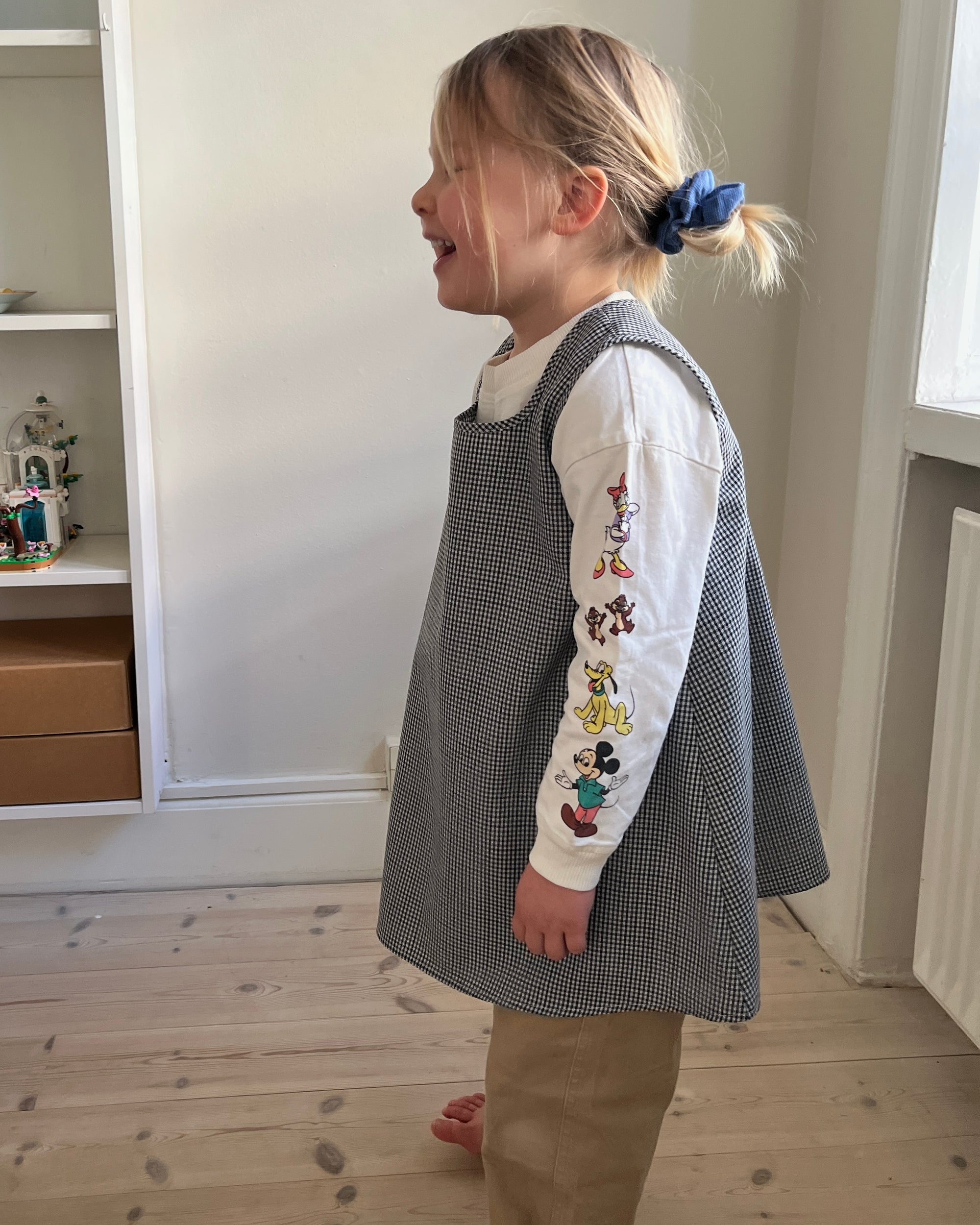 Arc Dress—Wool Blend Check