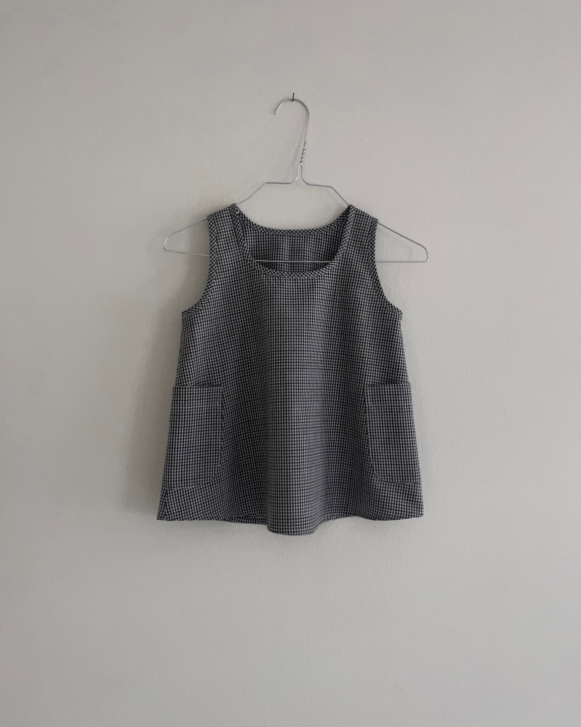 Arc Dress—Wool Blend Check